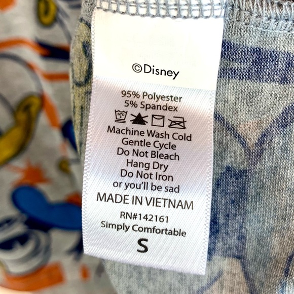 LuLaRoe Disney Collaboration Irma Tunic Top High Low Dolman Donald Duck Faces - Picture 7 of 11